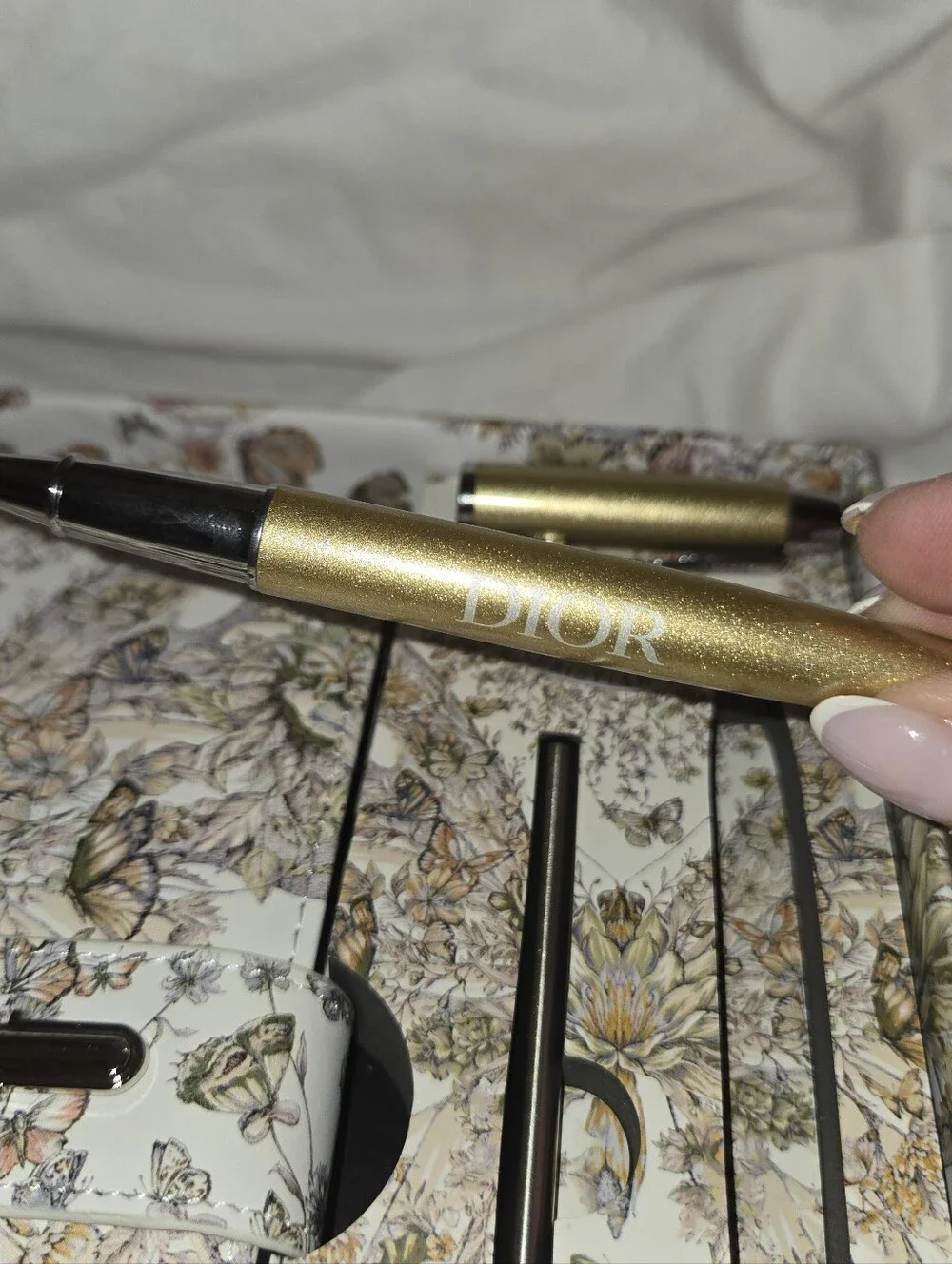 Dior Notebook/Stationery in floral Box With Pen